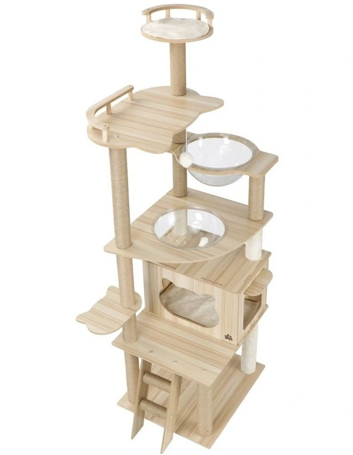 Alopet Cat Tree Scratching Post Scratcher Tower Wood Condo House Bed Large 174CM image 7