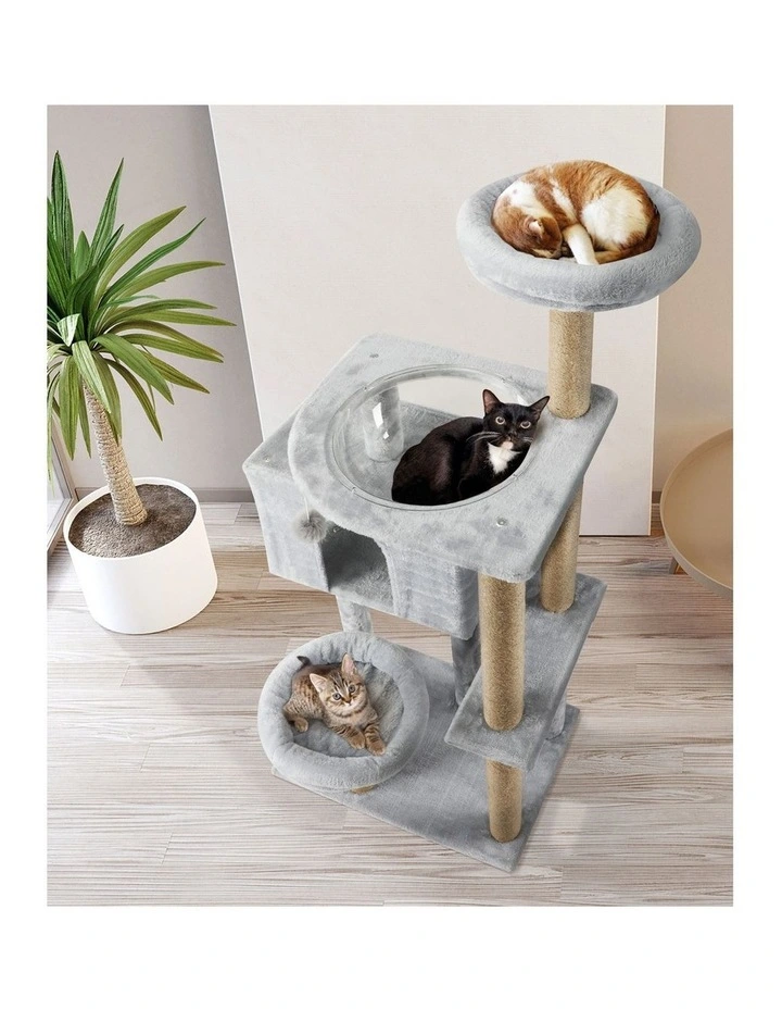 Alopet Cat Tree Tower Scratching Post Scratcher Cats Condo House Bed Wood 140cm image 6