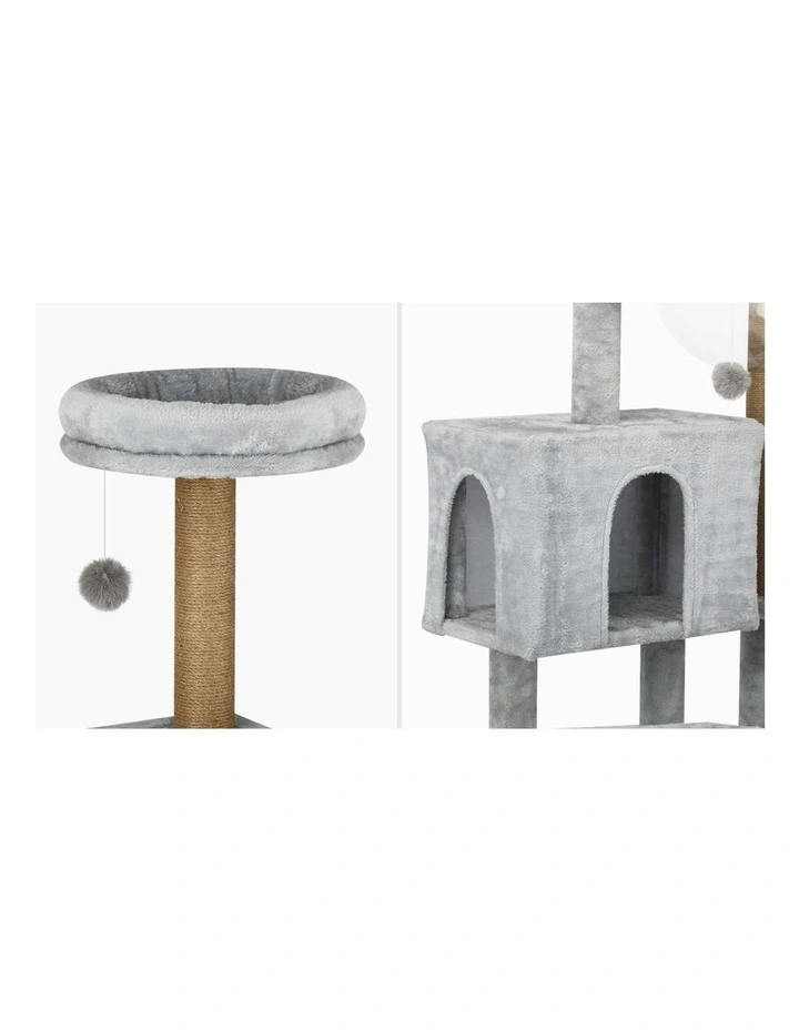 Alopet Cat Tree Tower Scratching Post Scratcher Cats Condo House Bed Wood 140cm image 7