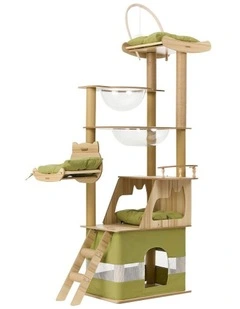 Alopet Cat Tree Tower Scratching Post Scratcher Condo House Bed Furniture 190cm