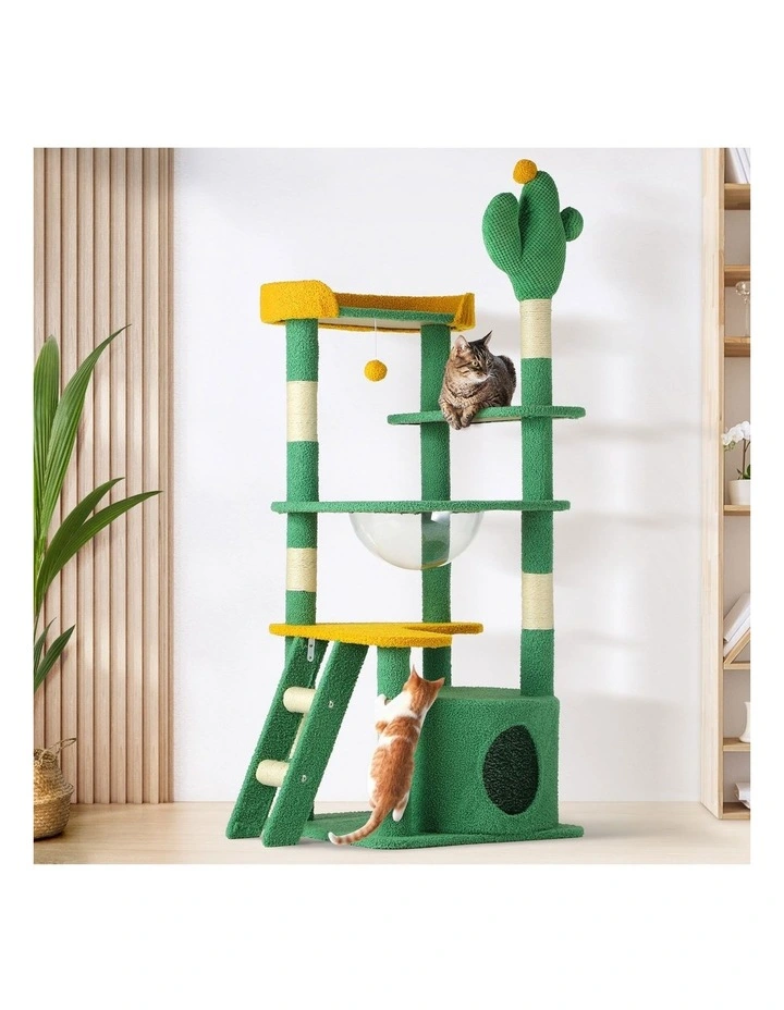 Alopet Cat Tree Tower Scratching Post 144cm Pet Condo House Furniture Scratcher image 4