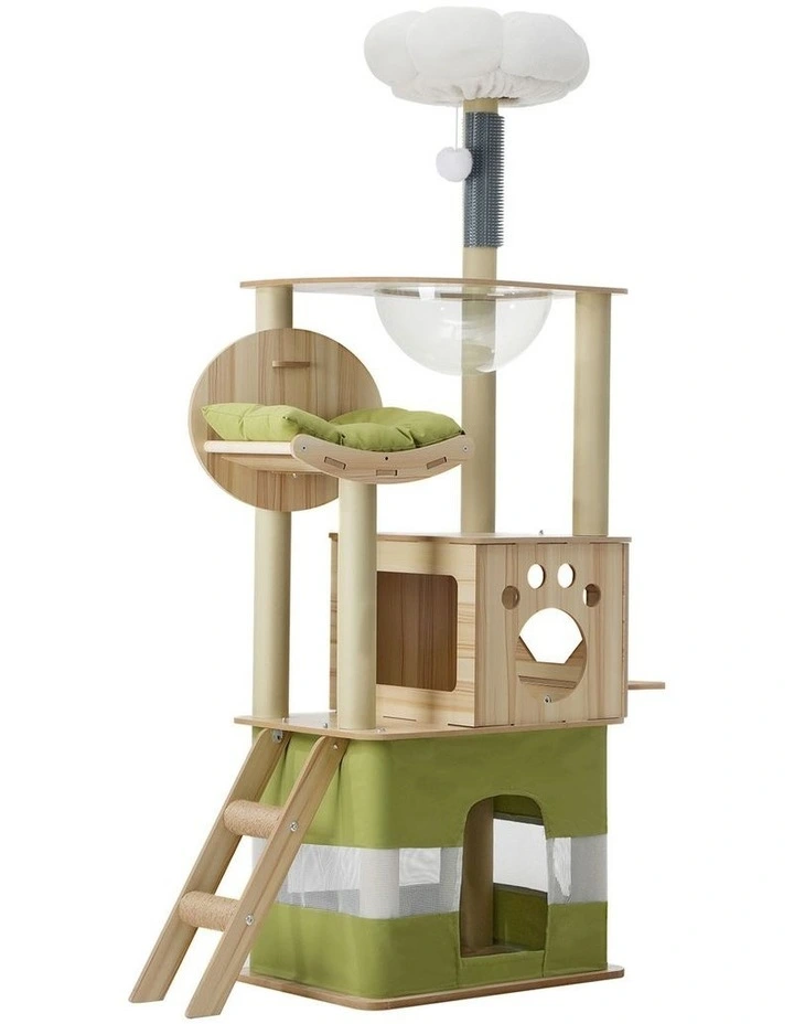 Alopet Cat Tree Tower Scratching Post Scratcher 160cm Condo House Bed Furniture image 1