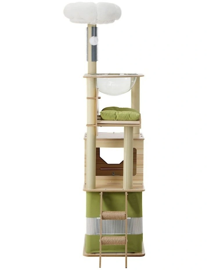 Alopet Cat Tree Tower Scratching Post Scratcher 160cm Condo House Bed Furniture image 2