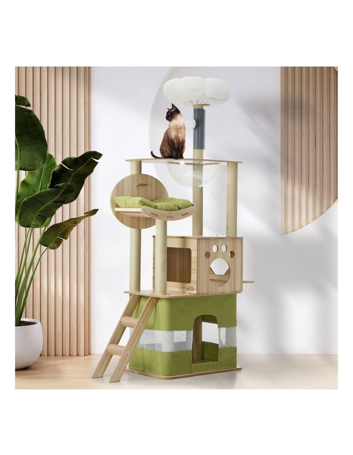 Alopet Cat Tree Tower Scratching Post Scratcher 160cm Condo House Bed Furniture image 4