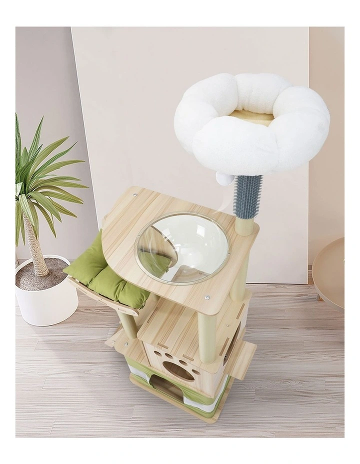 Alopet Cat Tree Tower Scratching Post Scratcher 160cm Condo House Bed Furniture image 5
