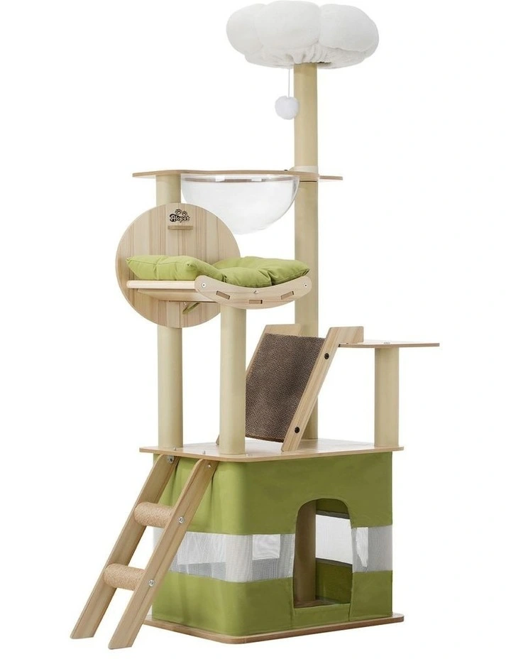 Alopet Cat Tree Tower Scratching Post Scratcher 152cm Condo House Bed Furniture image 1