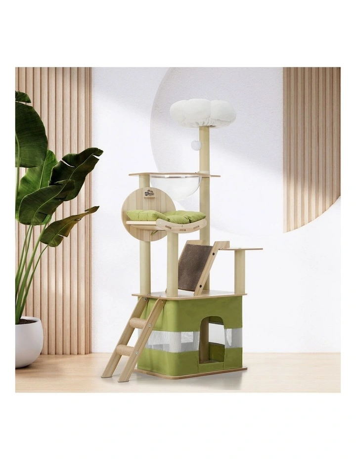 Alopet Cat Tree Tower Scratching Post Scratcher 152cm Condo House Bed Furniture image 4