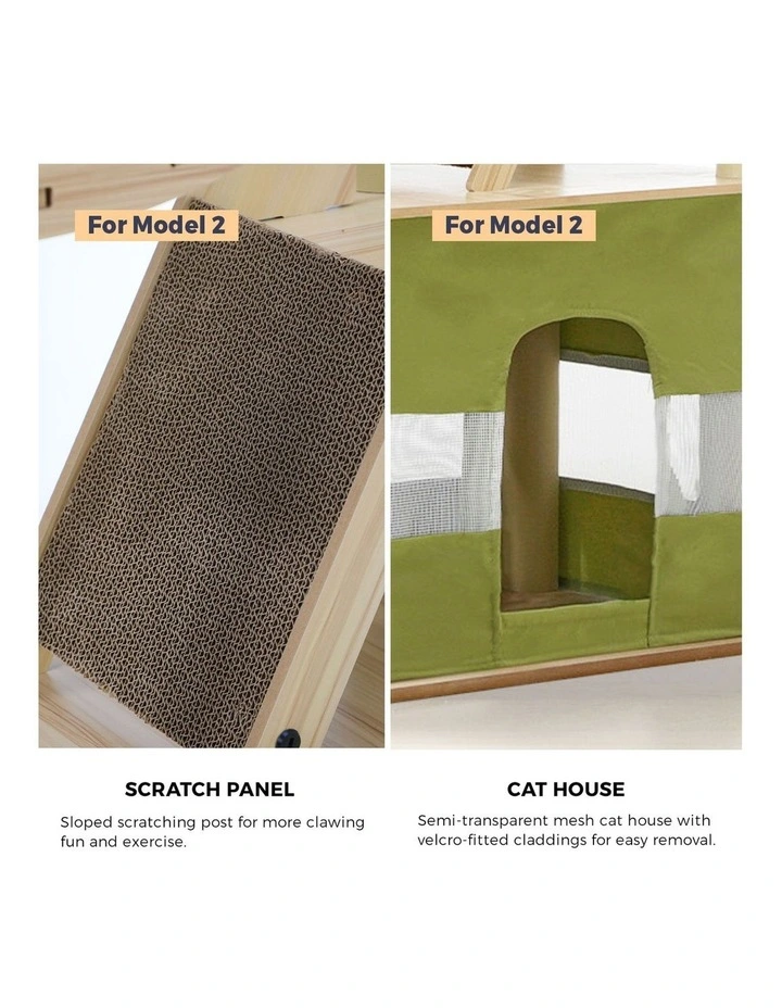 Alopet Cat Tree Tower Scratching Post Scratcher 152cm Condo House Bed Furniture image 6