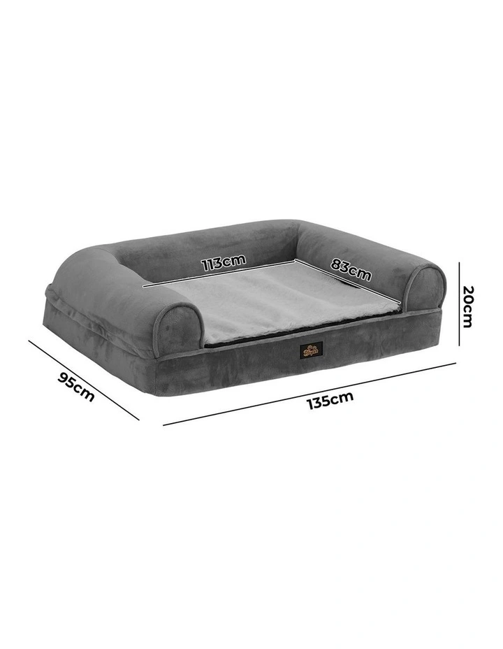 Alopet Pet Calming Bed Memory Foam Dog Orthopaedic Sofa Removable Cover XX Large image 3