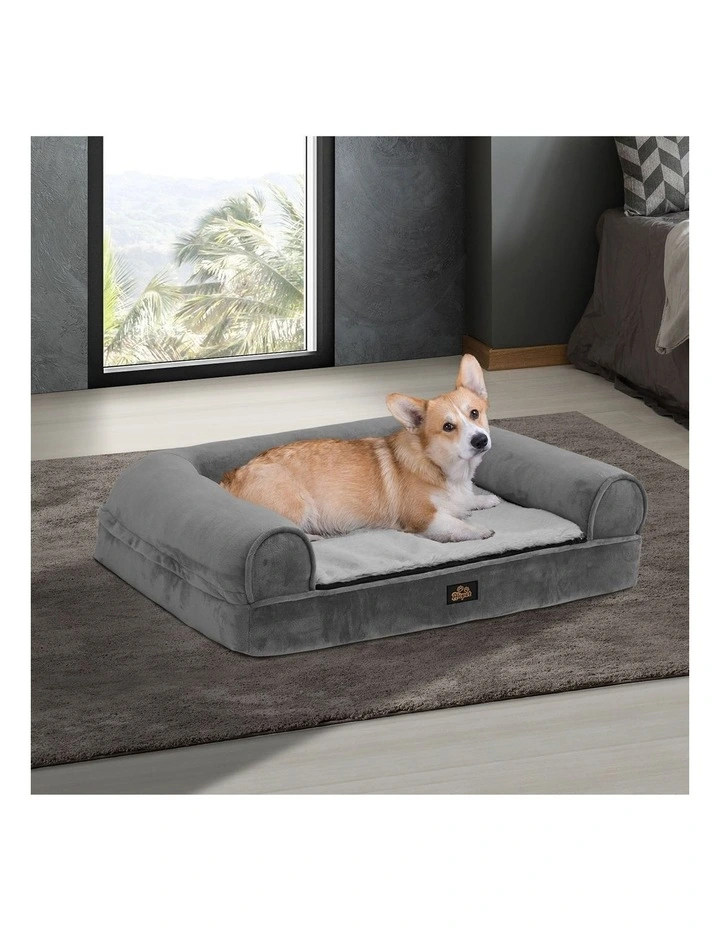 Alopet Orthopaedic Dog Bed Memory Foam Pet Calming Sofa Removable Cover Large image 4
