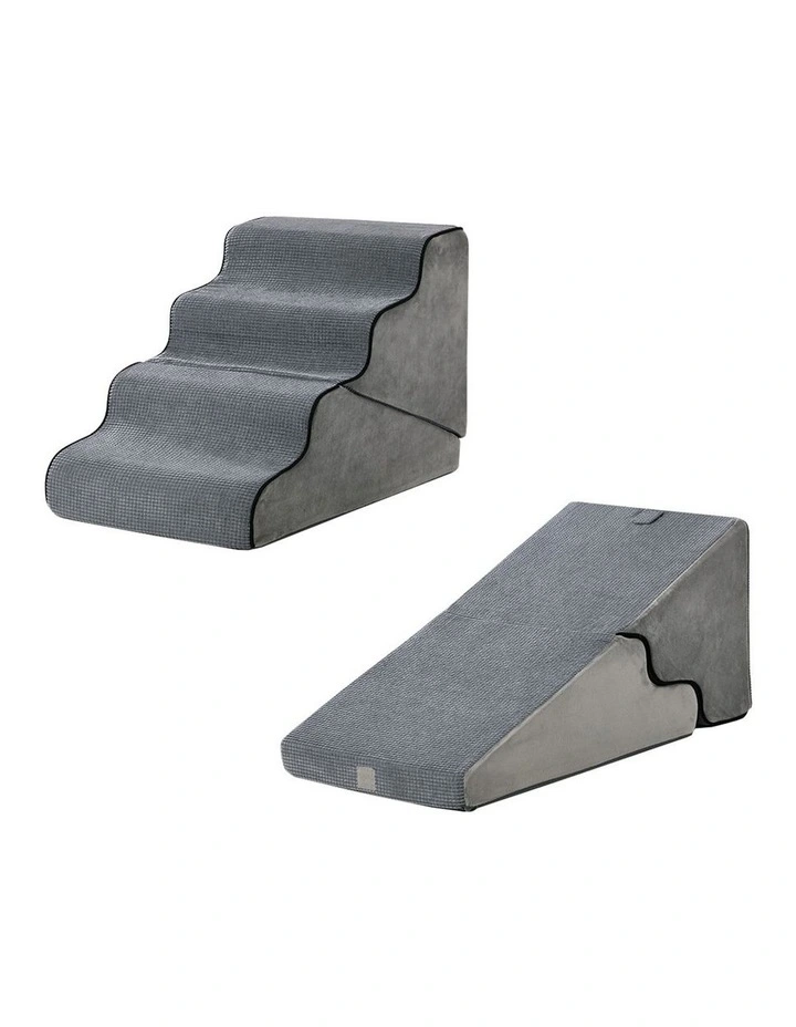 Alopet Pet Ramp Foam Dog Cover Stairs Washable Ladder For Bed Sofa Car 4 Steps image 1
