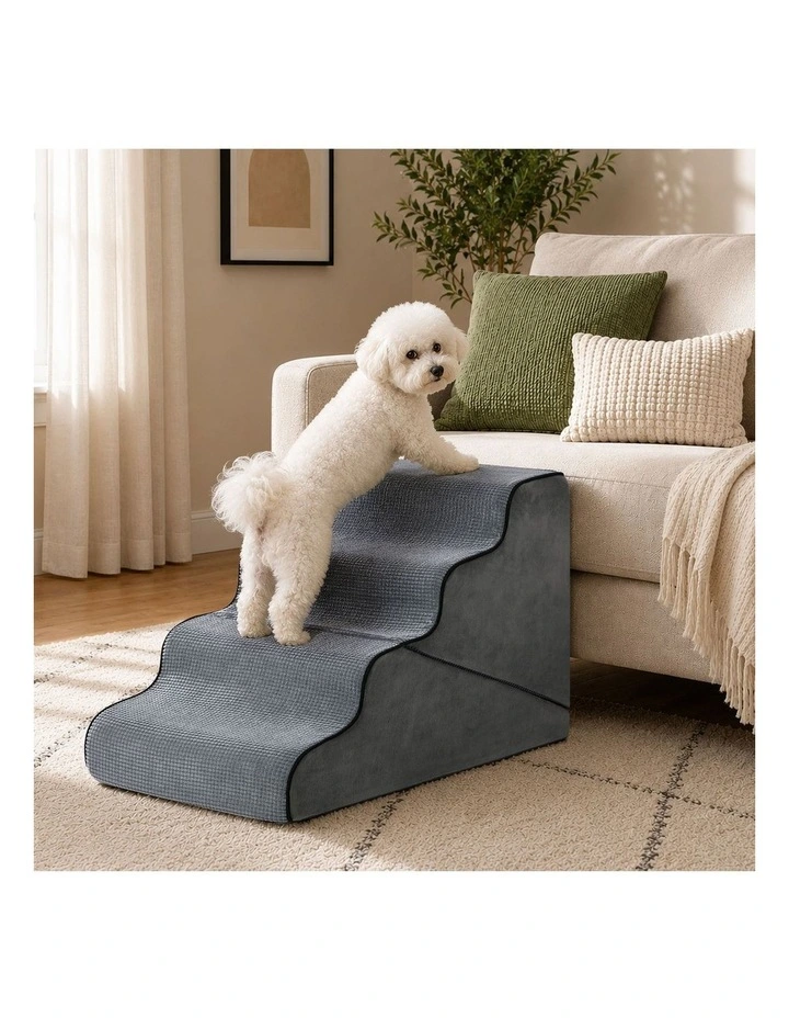 Alopet Pet Ramp Foam Dog Cover Stairs Washable Ladder For Bed Sofa Car 4 Steps image 4