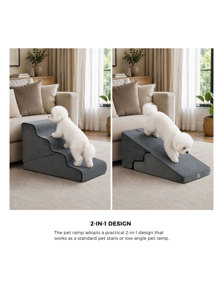 Alopet Pet Ramp Foam Dog Cover Stairs Washable Ladder For Bed Sofa Car 4 Steps image 6