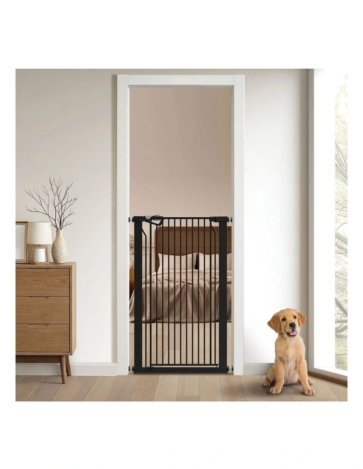 Alopet 120cm Retractable Safety Gate Pet Dog Cat Fence Guard Door Black image 7