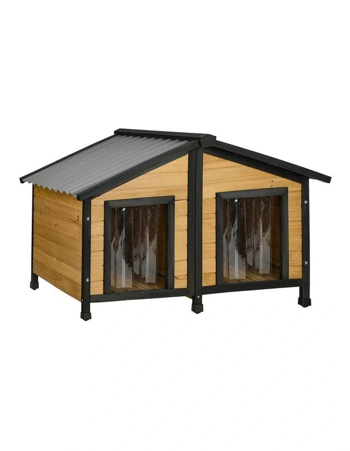 Alopet Dog Kennel Outdoor Indoor Pet House Wooden Cage Puppy Cabin Crate Kennels image 1