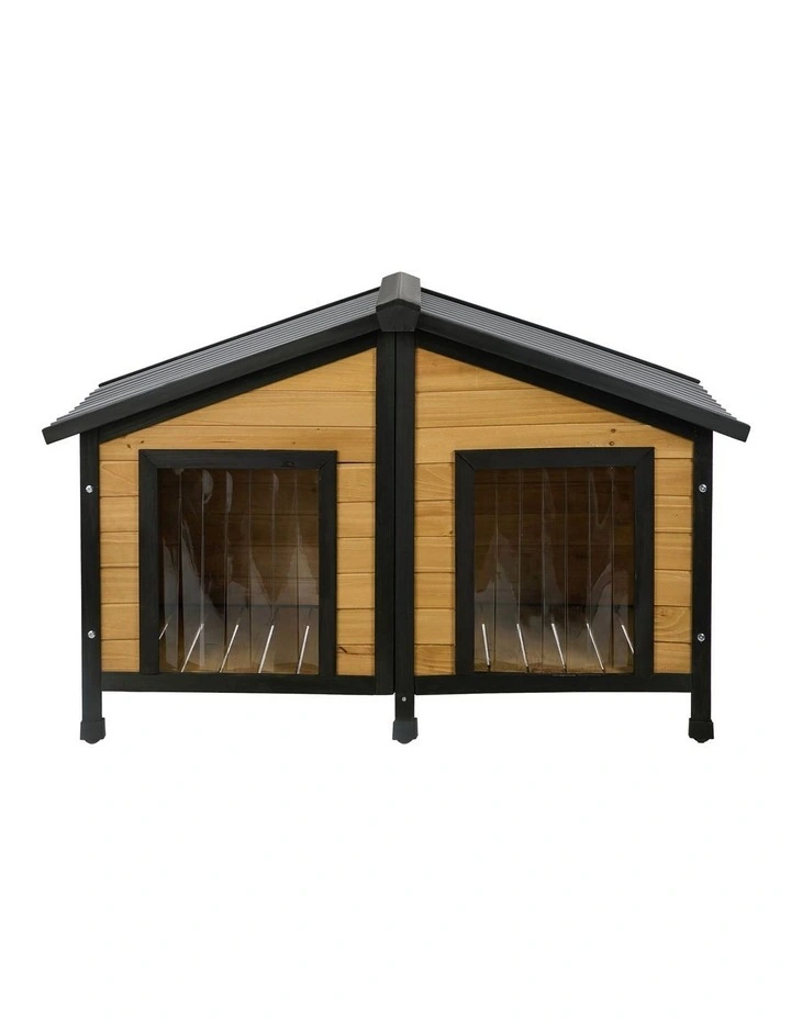 Alopet Dog Kennel Outdoor Indoor Pet House Wooden Cage Puppy Cabin Crate Kennels image 2