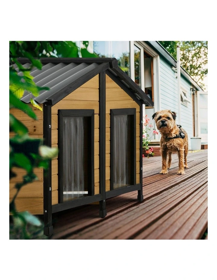 Alopet Dog Kennel Outdoor Indoor Pet House Wooden Cage Puppy Cabin Crate Kennels image 7