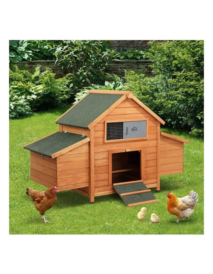 Alopet Chicken Coop Rabbit Hutch Large House Run Cage Wooden Outdoor Pet Hutch image 5