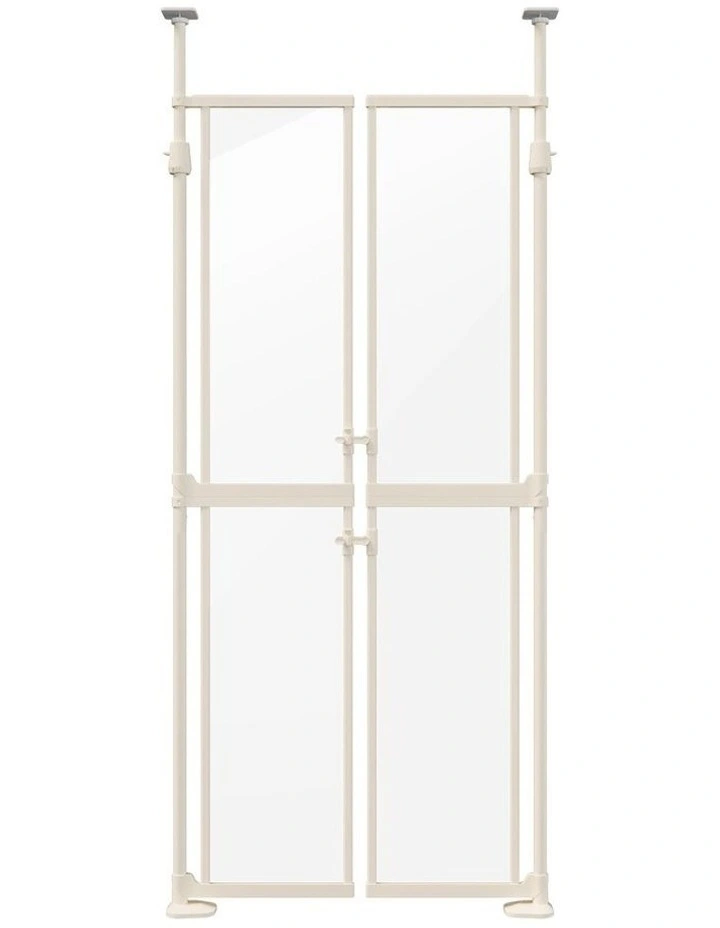 Alopet 190-264cm Extra Tall Cat Gate Retractable Safety Gate Pet Dog Invisible image 1