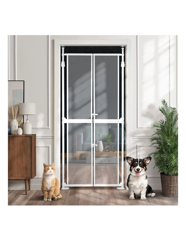 Alopet 190-264cm Extra Tall Cat Gate Retractable Safety Gate Pet Dog Invisible image 4