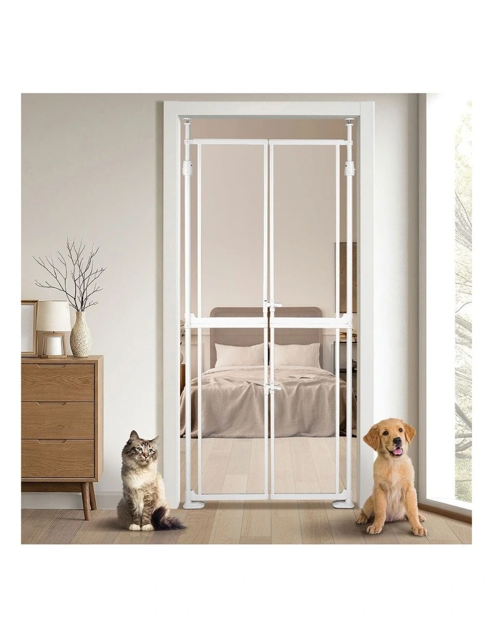 Alopet 190-264cm Extra Tall Cat Gate Retractable Safety Gate Pet Dog Invisible image 7