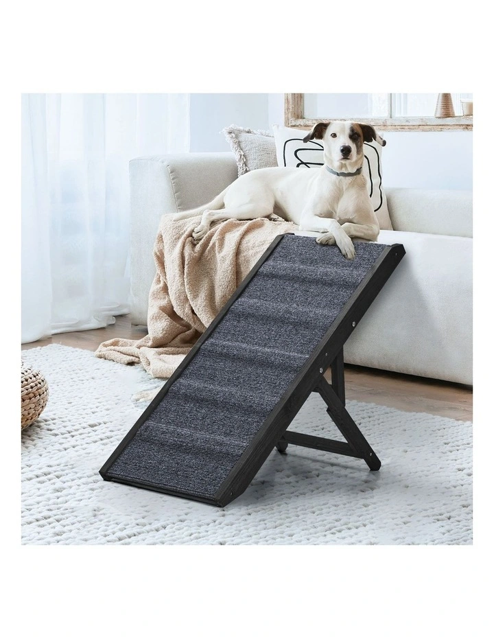 Alopet Dog Pet Ramp Adjustable Height Dogs Stairs Bed Sofa Car Foldable 90cm image 4