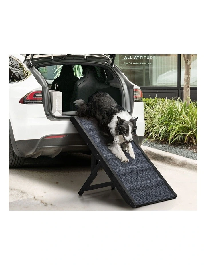 Alopet Dog Pet Ramp Adjustable Height Dogs Stairs Bed Sofa Car Foldable 90cm image 5