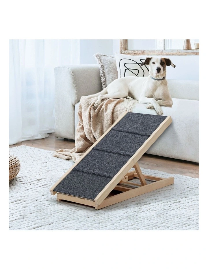 Alopet Dog Pet Ramp Adjustable Height Stairs Bed Sofa Car Foldable 70cm image 4