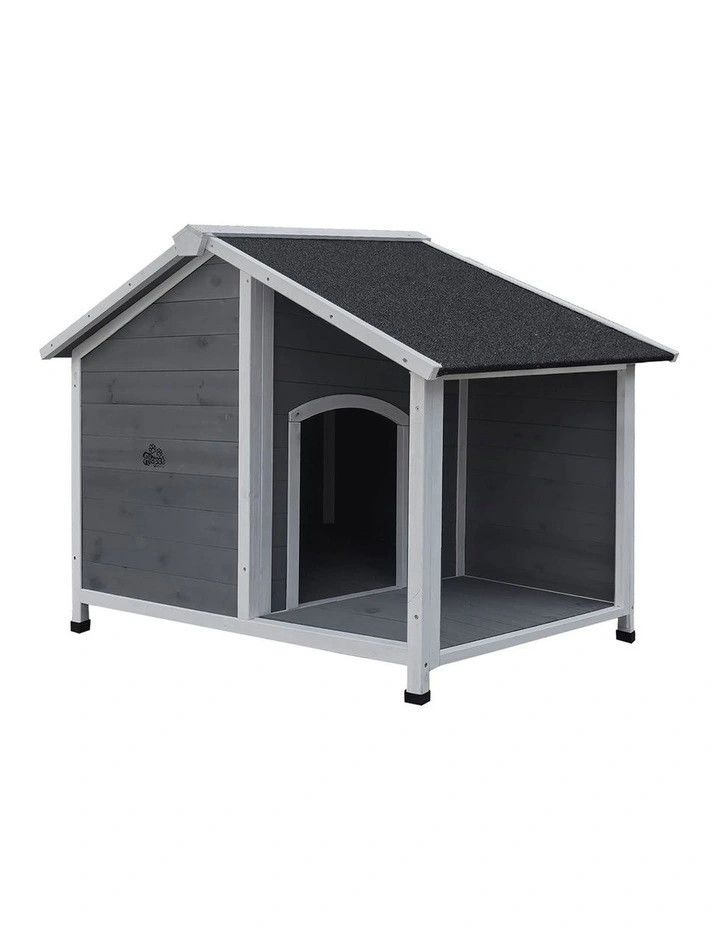 Alopet Dog Kennel Kennels House Outdoor Pet Wooden Large Cage Cabin Box Awning image 1