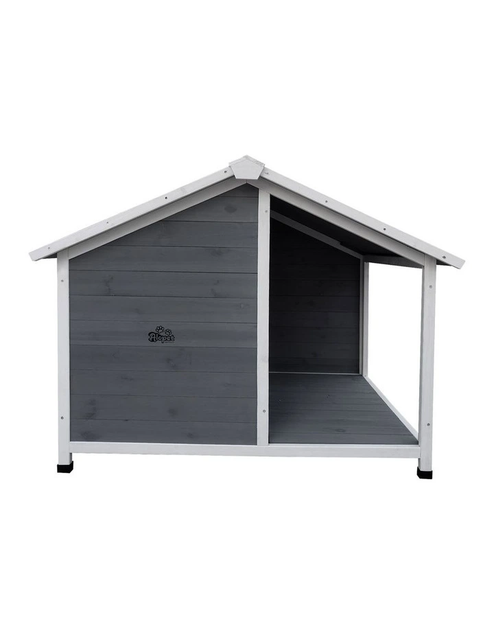Alopet Dog Kennel Kennels House Outdoor Pet Wooden Large Cage Cabin Box Awning image 2