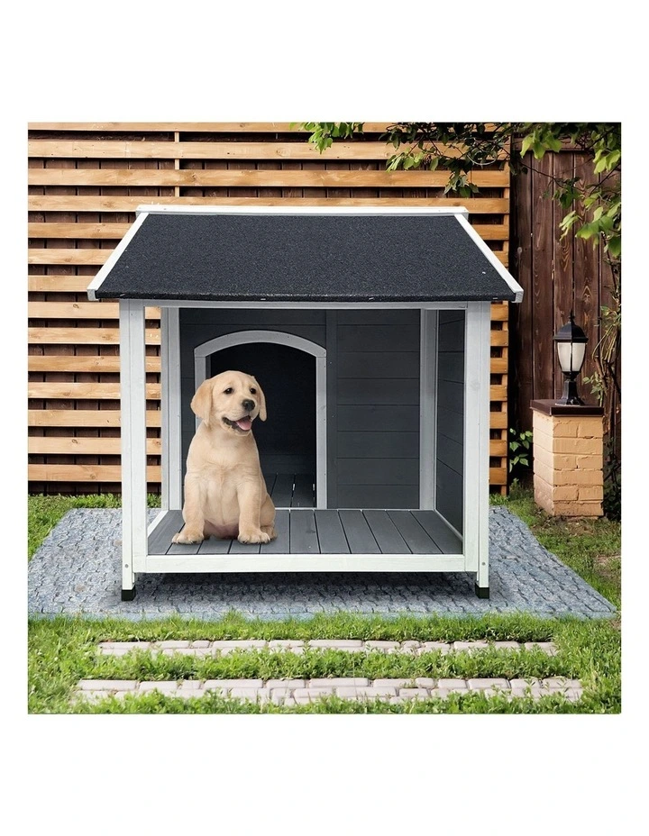 Alopet Dog Kennel Kennels House Outdoor Pet Wooden Large Cage Cabin Box Awning image 5