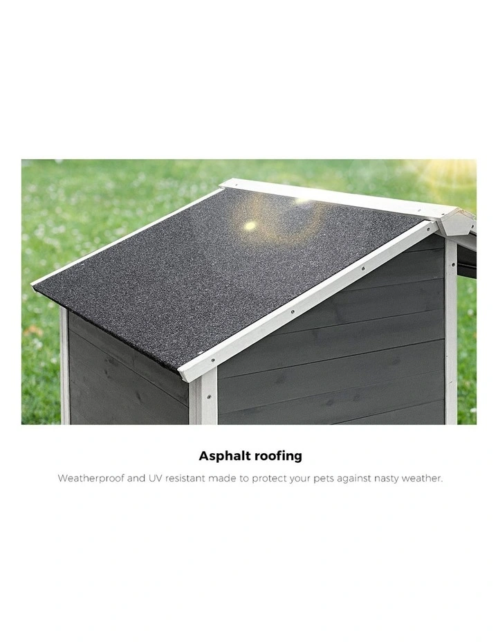 Alopet Dog Kennel Kennels House Outdoor Pet Wooden Large Cage Cabin Box Awning image 7