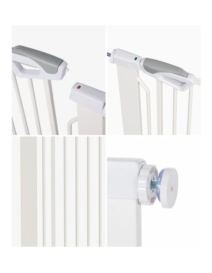 Alopet 120cm Retractable Safety Gate Pet Dog Cat Fence Guard Door White image 6