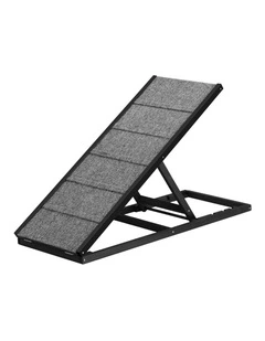 Alopet Dog Pet Ramp Adjustable Height Dogs Stairs Bed Sofa Car Foldable 100cm