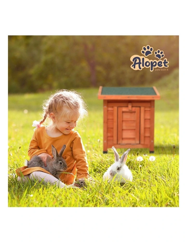 Alopet Cube Rabbit Hutch Wooden Cage Chicken Coop House Enclosure Outdoor Indoor image 7