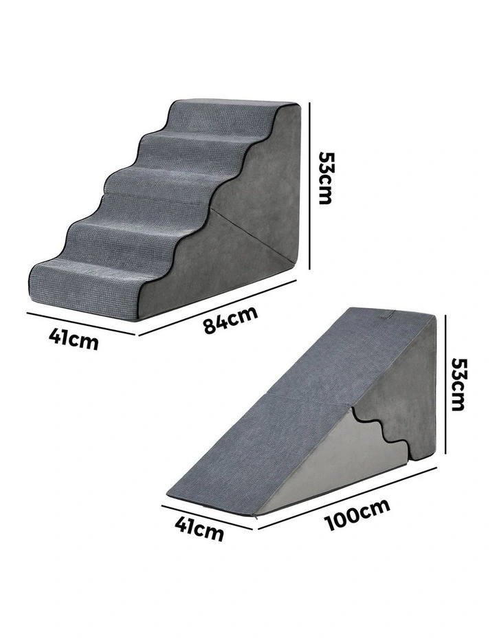 Alopet Pet Ramp Foam Dog Cover Stairs Washable Ladder For Bed Sofa Car 5 Steps image 3