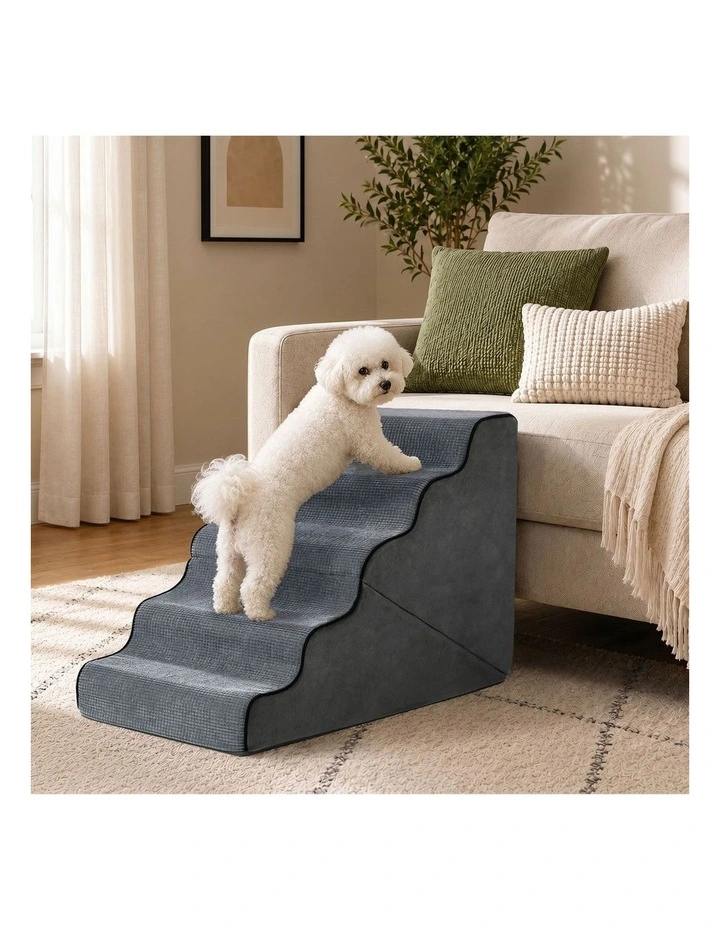 Alopet Pet Ramp Foam Dog Cover Stairs Washable Ladder For Bed Sofa Car 5 Steps image 4