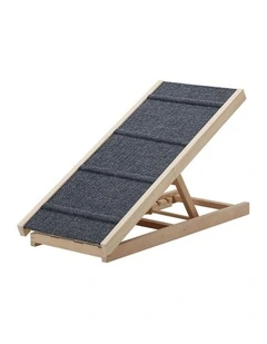 Alopet Dog Pet Ramp Adjustable Height Stairs Bed Sofa Car Foldable 100cm