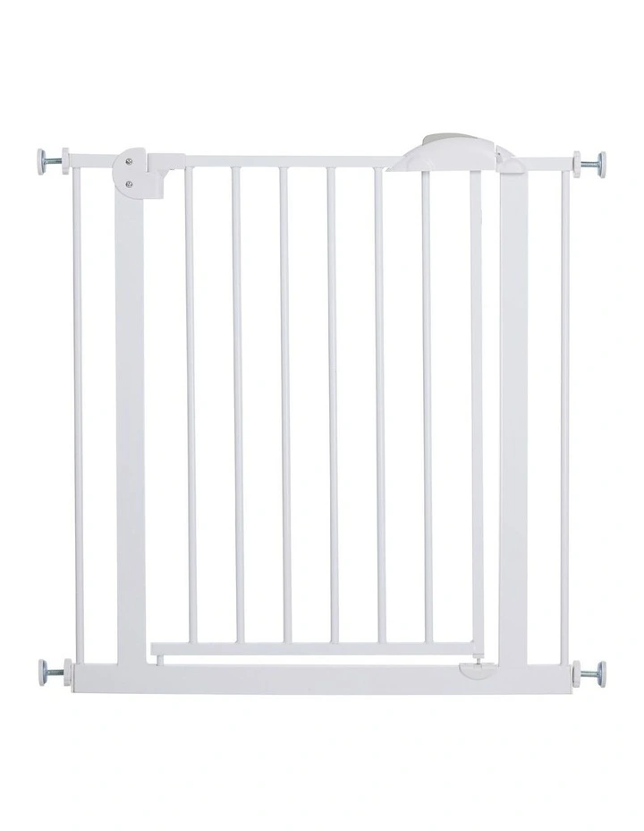 Alopet 78cm Retractable Safety Gate Pet Dog Cat Fence Guard Door White image 2