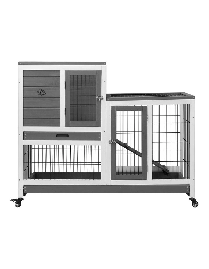 Alopet Rabbit Hutch Chicken Coop House Run Wooden Pet Cage Wheels Guinea Pig Bun image 2