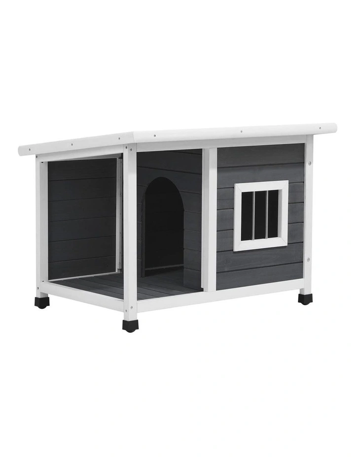 Alopet Dog Kennel House Outdoor Pet Wooden Cage Kennels Indoor Cabin Box Awning image 1
