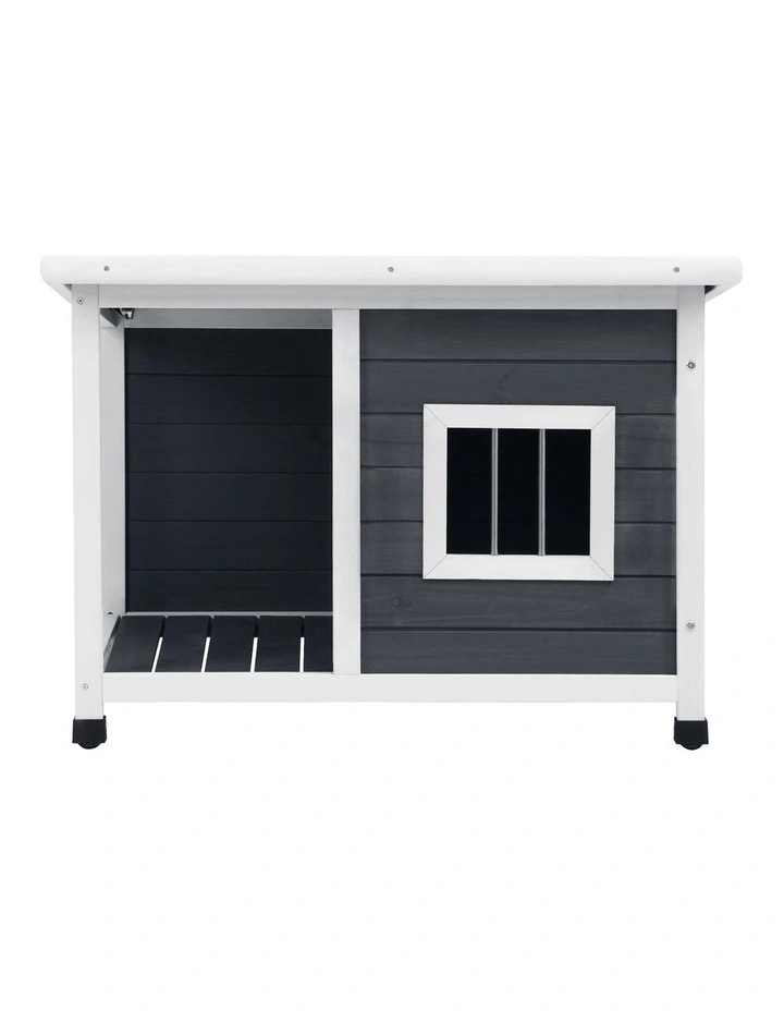 Alopet Dog Kennel House Outdoor Pet Wooden Cage Kennels Indoor Cabin Box Awning image 2