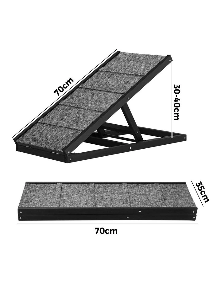 Alopet Dog Pet Ramp Adjustable Height Dogs Stairs Bed Sofa Car Foldable 70cm image 3