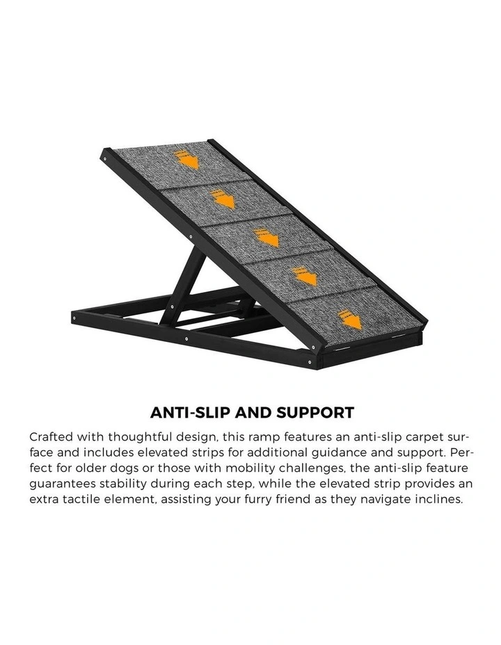 Alopet Dog Pet Ramp Adjustable Height Dogs Stairs Bed Sofa Car Foldable 70cm image 7