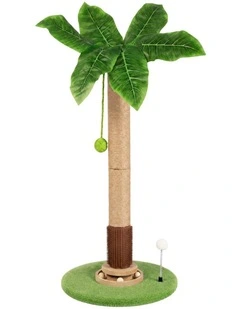 Pawz Cat Scratching Post 77cm Palm Tree Cat Scratcher Balls Sisal Green