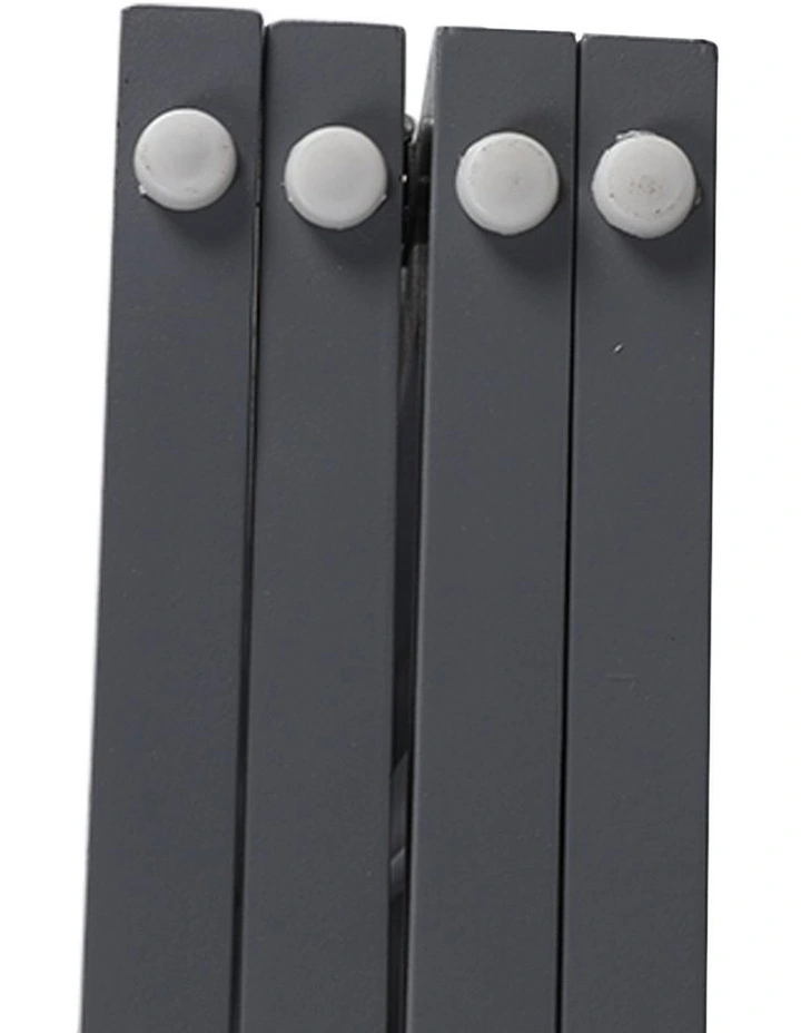 Wooden Pet Gate Dog Fence Retractable Barrier Portable Door 4 Panel Grey image 5