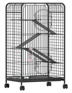 i.Pet Rabbit Cage Indoor Hutch Guinea Pig Bird Ferret Cat Hamster 110cm 4 Level
