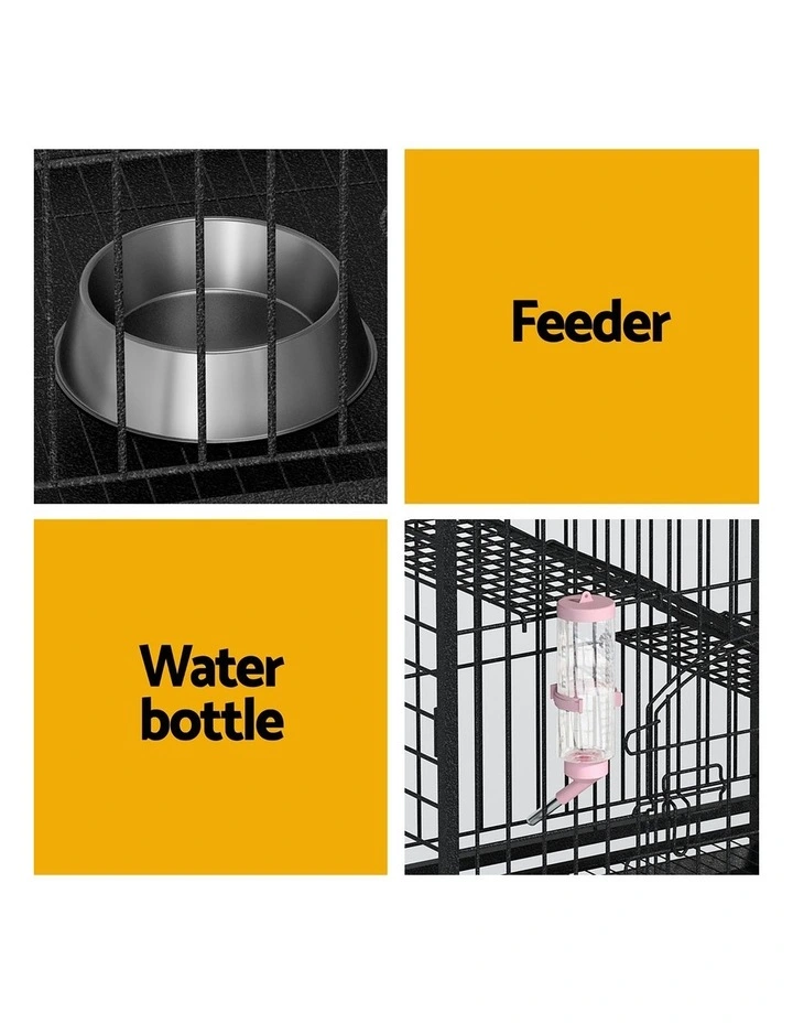 i.Pet Rabbit Cage Indoor Hutch Guinea Pig Bird Ferret Cat Hamster 110cm 4 Level image 6