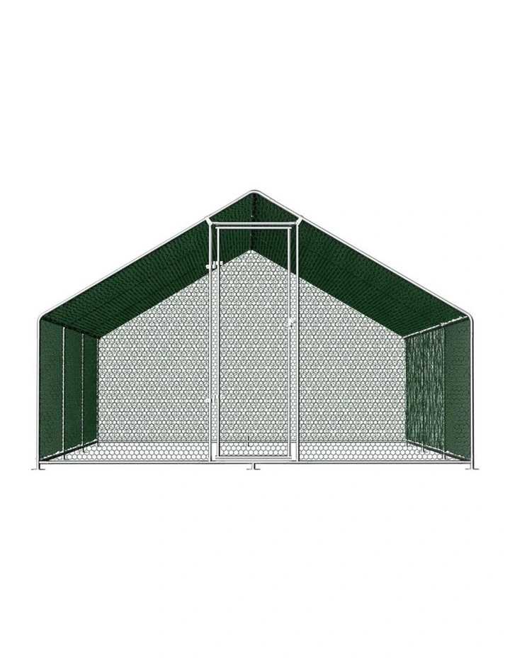 i.Pet Chicken Coop Cage 3x6x2m Galvanised Steel w/Oxford Canopy image 4