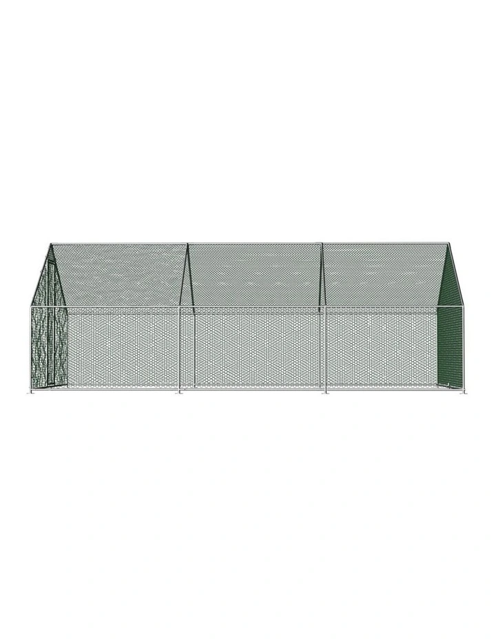 i.Pet Chicken Coop Cage 3x6x2m Galvanised Steel w/Oxford Canopy image 5
